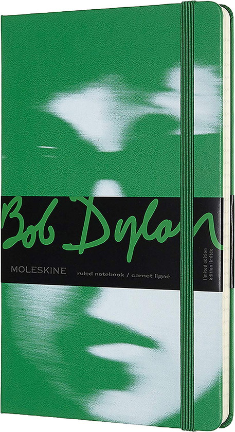  «Блокнот Moleskine Bob Dylan Линейка Зеленый (LEBDQP060A)», бренда Moleskine - фото №1