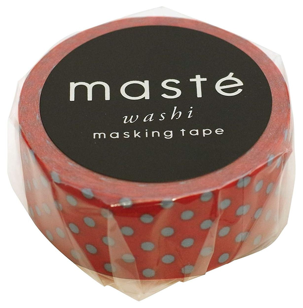  «Скотч Maste Basic Red Polka dots (MST-MKT02-RE)» - фото №1