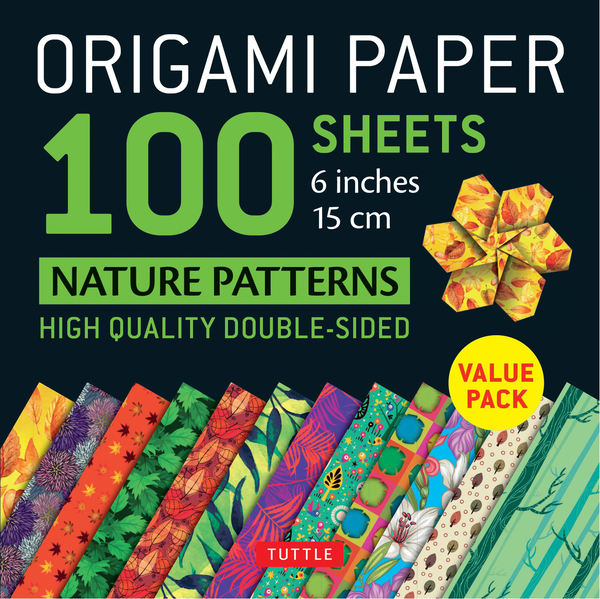 Бумажная книга «Origami Paper. 100 sheets. Nature Patterns. 15 cm» - фото №1