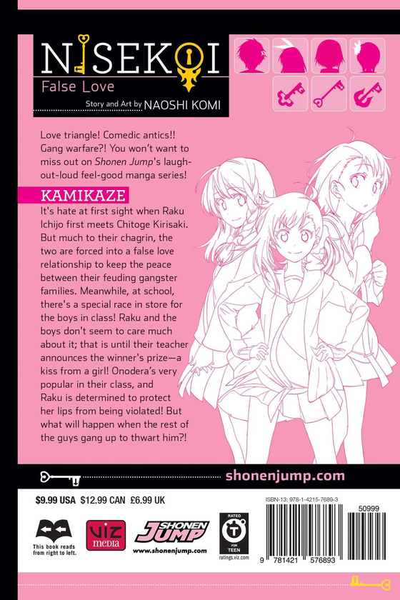 Бумажная книга «Nisekoi. False Love. Volume 9», автор Наоси Коми - фото №1