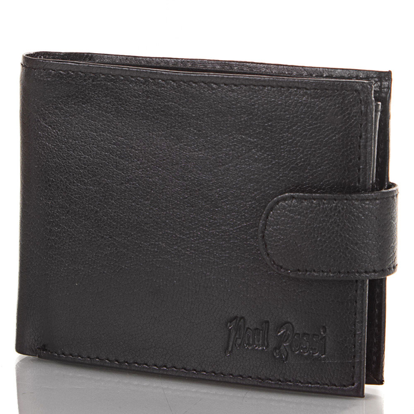 «Кошелек мужской кожаный Paul Rossi (DNKN992L-GP-black)», бренду Paul Rossi - фото №1