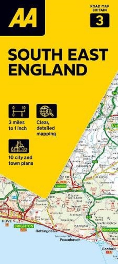 Бумажная книга «AA Road Map South East England» - фото №1
