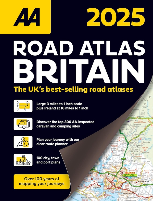 Паперова книга «AA Road Atlas Britain 2025» - фото №1