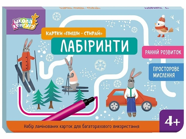 [object Object] «Картки "Пиши-стирай". Лабіринти», автор Юліанна Єрьоменко - фото №1