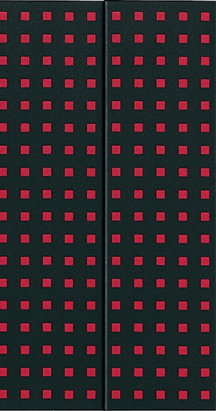  «Записная книга B6.5 черный на красном линованная Paper-Oh Quadro (OH9070-0)» - фото №1