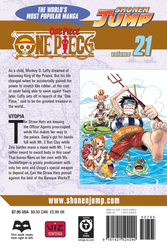 Паперова книга «One Piece. Volume 21», автор Еїтіро Ода - фото №1
