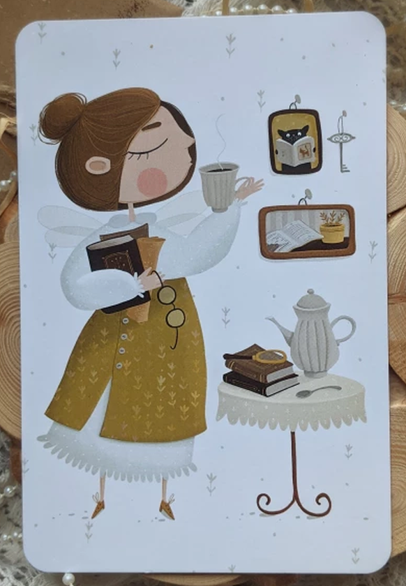«Листівка Фея знань», бренда PollyArt - фото №1