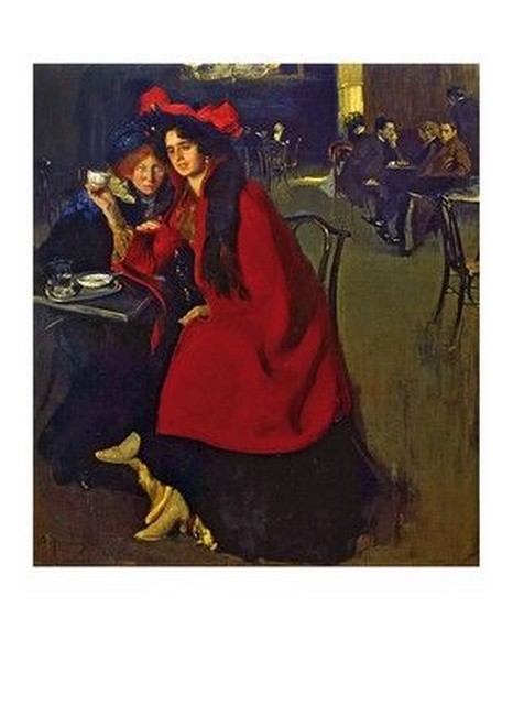 «Листівка В кафе, 1902 (uaOM15)», бренда Artistic Card - фото №1