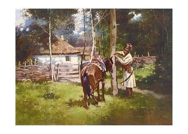 «Листівка Повернення козака додому (uaMI09)», бренду Artistic Card - фото №1
