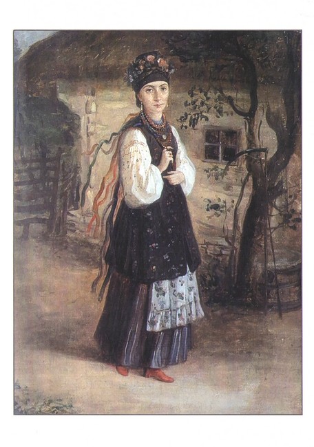 «Листівка Українська дівчина (uaKT09)», бренду Artistic Card - фото №1