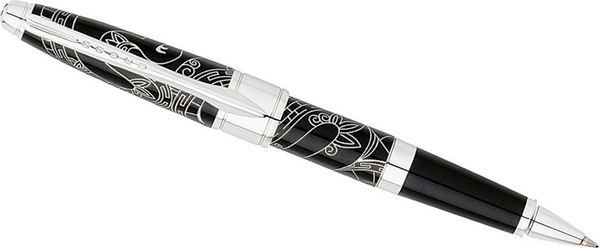  «Ручка роллер Cross Apogee Snake Black China Lacquer RB (Cr012514)» - фото №1
