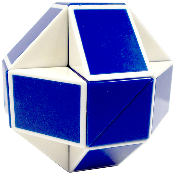  «Головоломка Rubiks Змейка Бело-голубая (RBL808-1)», бренда Rubik's - фото №1