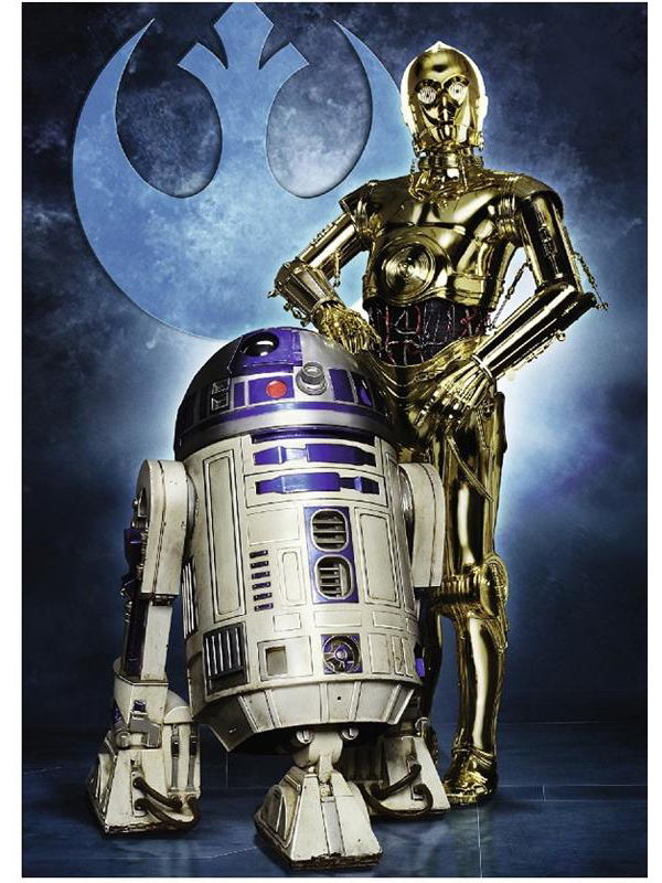  «Пазл Ravensburger R2-D2 и C-3PO 1000 элементов (RSV-196821)», бренда Ravensburger - фото №1