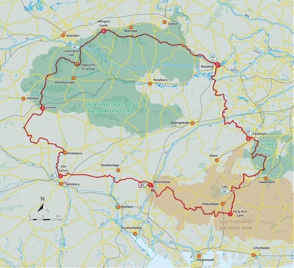 Бумажная книга «Bikepacking King Alfred's Way», автор Эдвард Хантон - фото №1