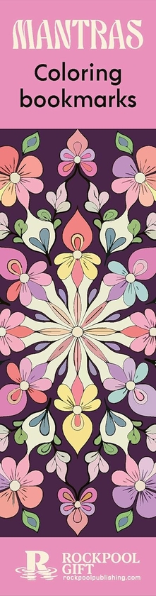 Бумажная книга «Mantras Coloring Bookmarks», автор Rockpool Publishing - фото №1