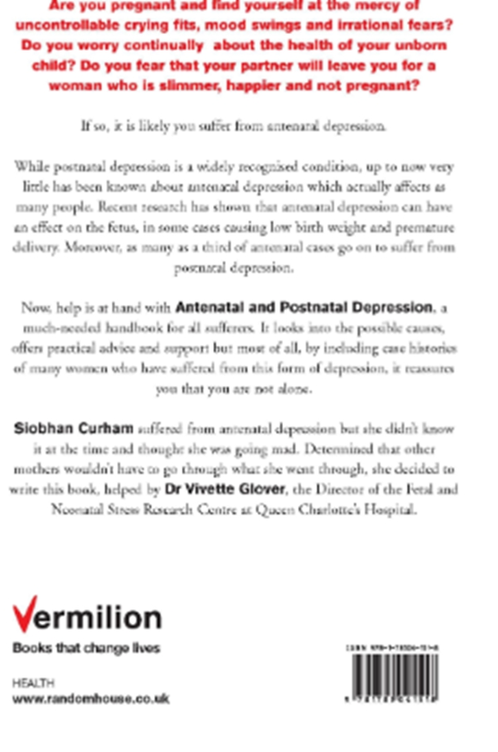 Бумажная книга «Antenatal And Postnatal Depression», автор Сиобхан Керхэм - фото №1