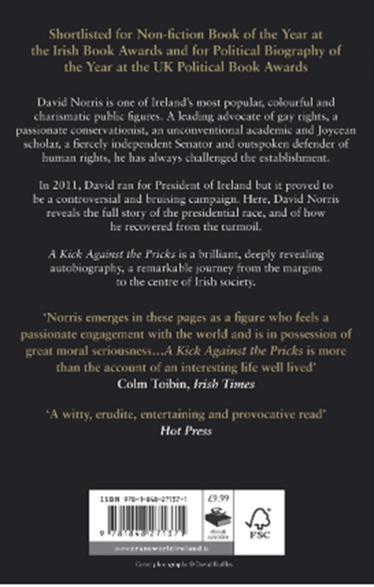 Бумажная книга «A Kick Against The Pricks: The Autobiography », автор Дэвид Норрис - фото №1