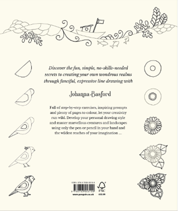 Паперова книга «How To Draw Inky Wonderlands», автор Джоанна Басфорд - фото №1