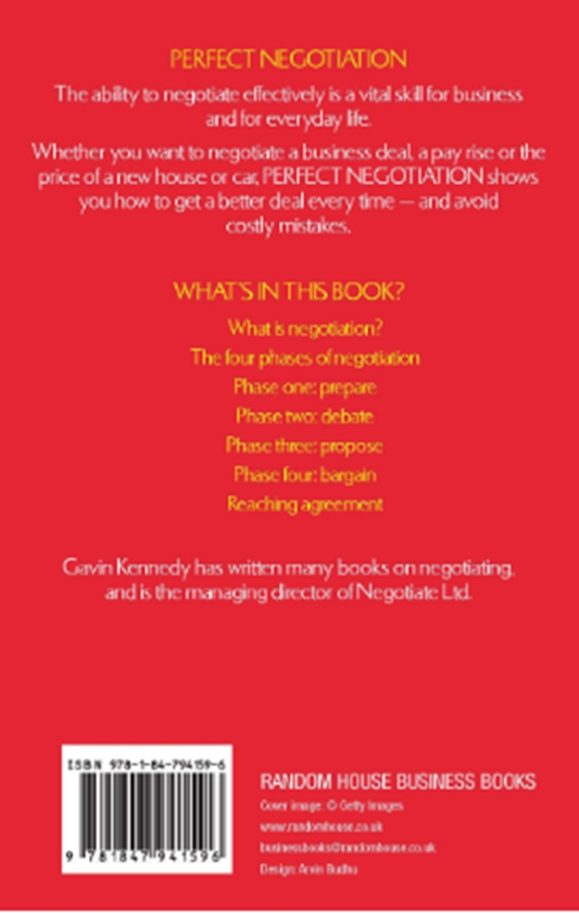 Бумажная книга «Perfect Negotiation», автор Гэвин Кеннеди - фото №1
