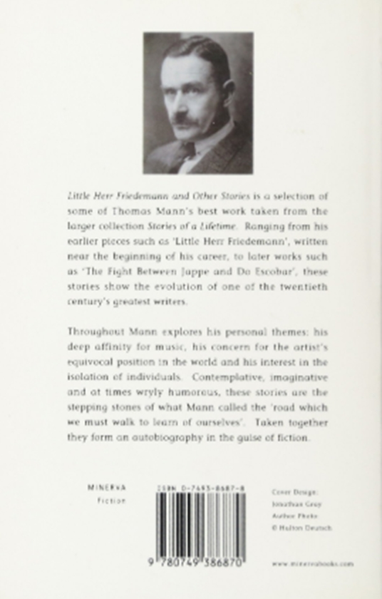 Бумажная книга «Little Herr Friedmann And Other Stories», автор Томас Манн - фото №1
