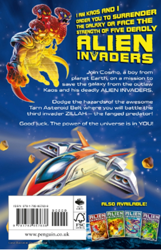 Паперова книга «Alien Invaders 3: Zillah - The Fanged Predator», автор Макс Сільвер - фото №1