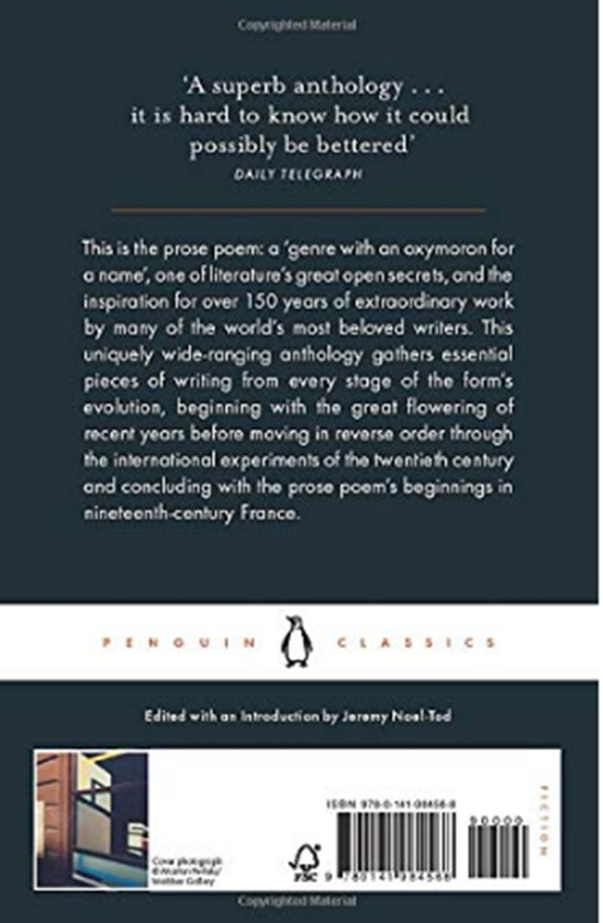 Бумажная книга « The Penguin Book of the Prose Poem : From Baudelaire to Anne Carson», автор Джереми Ноэль-Тод - фото №1