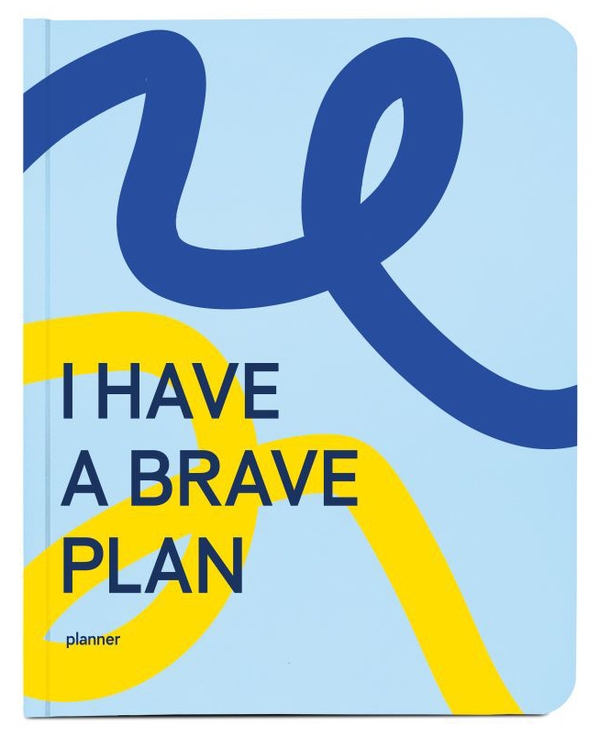  «Планер ORNER «I HAVE A BRAVE PLAN» патріотичний блакитний (rner-2155)», бренда Orner - фото №1