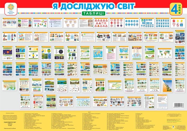 [object Object] «Я досліджую світ. Таблиці. 4 клас», авторів Наталя Будна, Світлана Заброцька - фото №1
