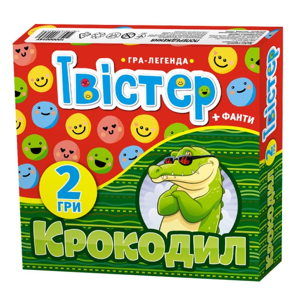 «Настільна гра Ранок Твістер + крокодил (10100649У)», брендов Ранок, Ранок. Наочні посібники - фото №1