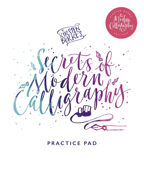 Паперова книга «Kirsten Burke's Secrets of Modern Calligraphy Practice Pad», автор Кірстен Берк - фото №1