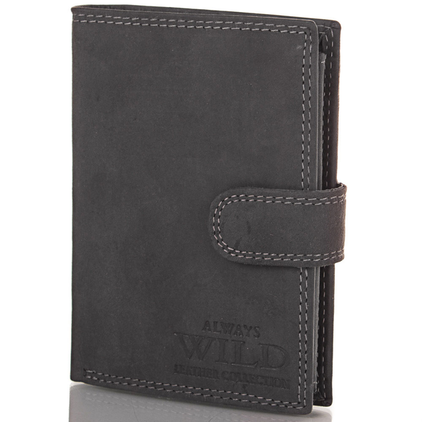 «Кошелек мужской кожаный Always Wild (DNKN4L-MHU-black)», бренду Always Wild - фото №1