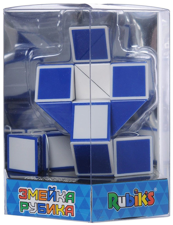  «Головоломка Rubiks Змейка Бело-голубая (RBL808-1)», бренда Rubik's - фото №1
