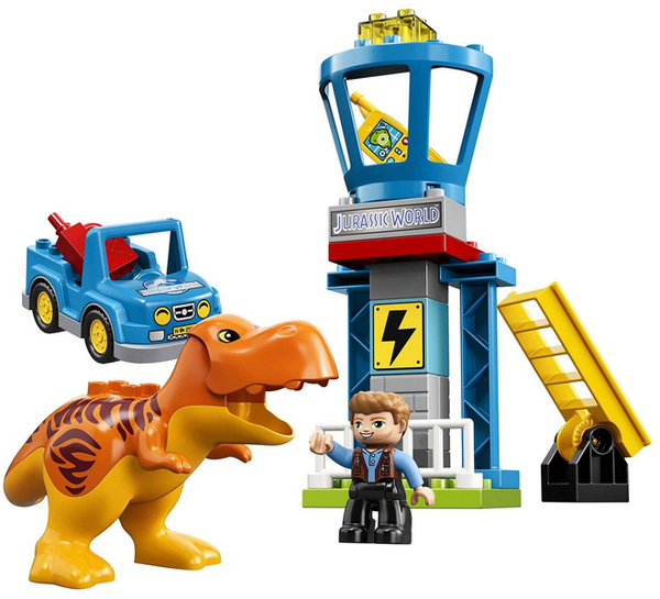  «Конструктор LEGO DUPLO Jurassic World Башня Ти-Рекса 22 детали (10880)», бренда LEGO - фото №1