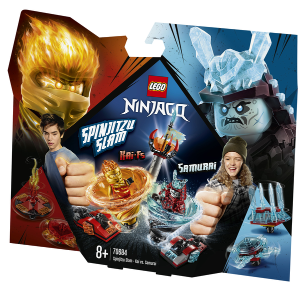  «Конструктор LEGO Ninjago Бой мастеров кружитцу - Кай против Самурая (70684)», бренда LEGO - фото №1
