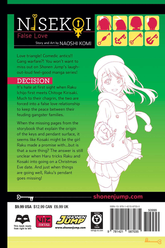 Бумажная книга «Nisekoi. False Love. Volume 19», автор Наоси Коми - фото №1