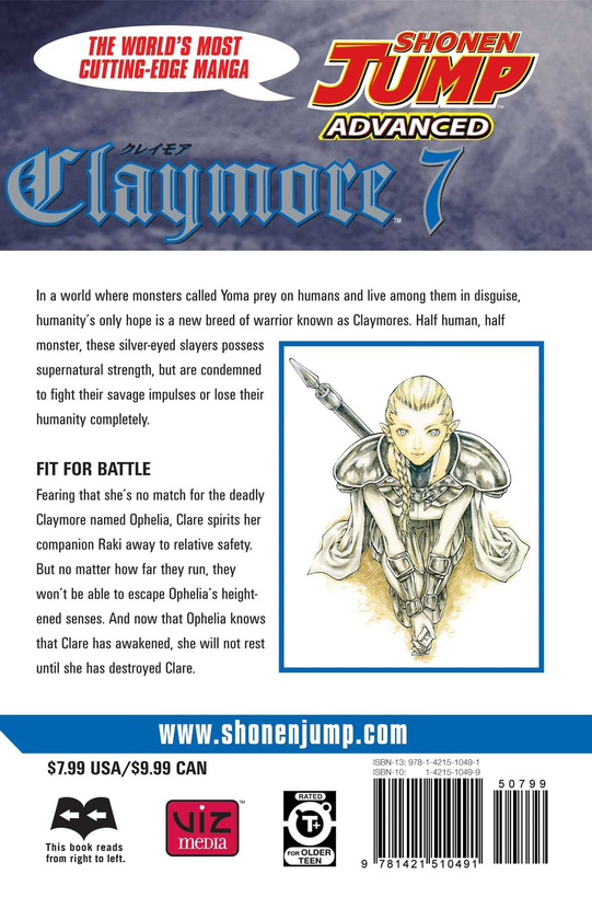 Паперова книга «Claymore. Volume 7», автор Норіхіро Ягі - фото №1
