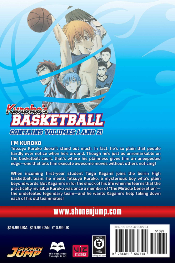 Бумажная книга «Kuroko's Basketball. 2 in 1 Edition. Volume 1», автор Тадатоси Фудзимаки - фото №1