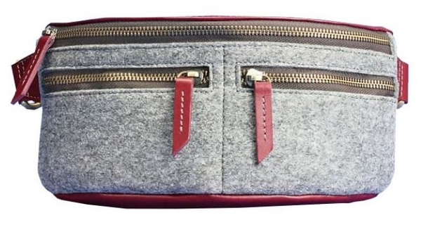  «Сумка поясная BlankNote Spirit Виноград (BN-BAG-15-felt-vin)», бренда BlankNote - фото №1