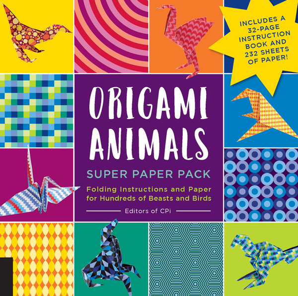 Паперова книга «Origami Animals Super Paper Pack» - фото №1