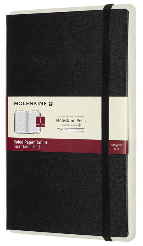  «Блокнот Moleskine Paper Tablet Лінійка Чорний (PTNL31BK01)», бренду Moleskine - фото №1