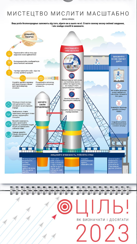 Книга Розумний настінний календар на 2023 рік "Ціль!...