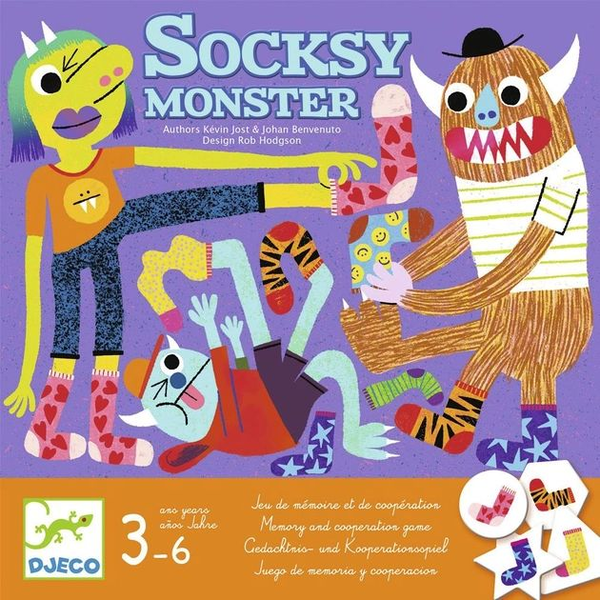 «Настільна гра Djeco Шкарпетковий монстр (Socksy Monster) (DJ08526)», бренда Djeco - фото №1
