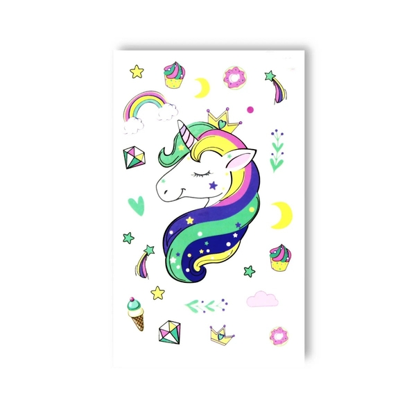  «Тимчасове тату Tattooshka Щасливий единоріг (EC-656)», бренда Tattooshka - фото №1
