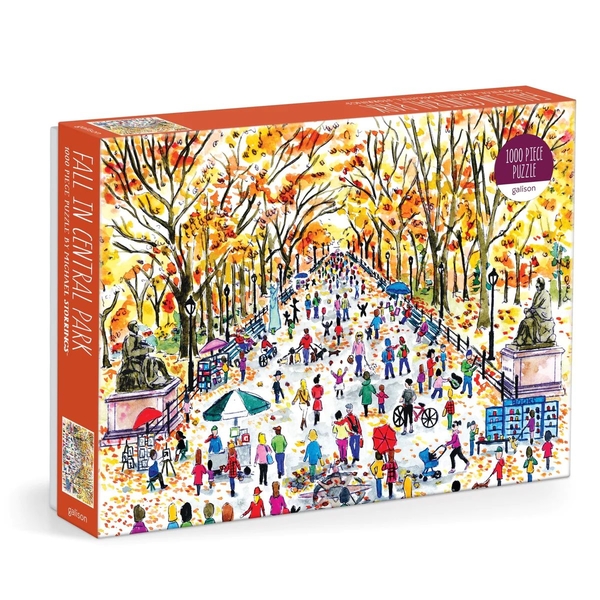  «Пазл Galison Michael Storrings Fall in Central Park 1000 Piece Puzzle», бренда Galison - фото №1