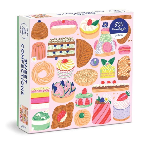  «Пазл Galison Sweet Confections 500 Piece Puzzle», бренда Galison - фото №1
