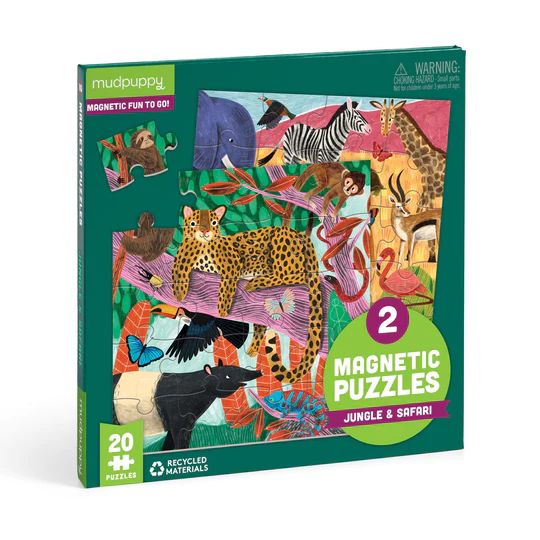  «Пазл Mudpuppy Safari & Jungle Magnetic Puzzle», бренда Mudpuppy - фото №1