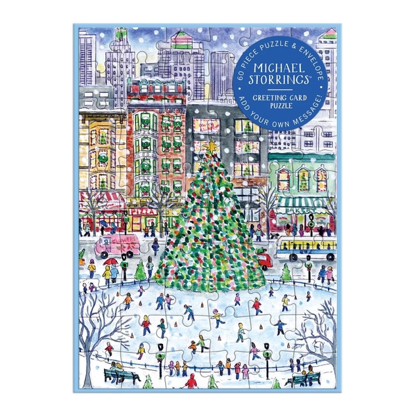  «Пазл Galison Christmas in the City by Michael Storrings 60 ел.», бренда Galison - фото №1