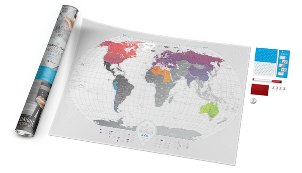 «Скретч карта мира 1DEA.me Travel Map Air World», бренда 1DEA.me - фото №1