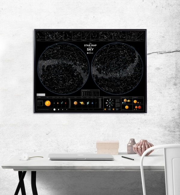 «Мапа зоряного неба 1DEA.me Star map of the sky», бренду 1DEA.me - фото №1