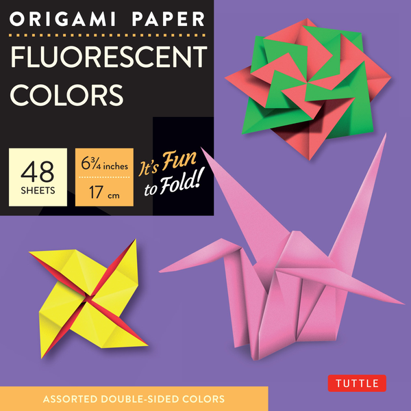 Бумажная книга «Origami Paper. Fluorescent Colors. 48 Sheets» - фото №1